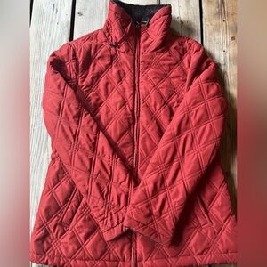 Weatherproof Women Red w/Faux Fur Lining Coat w/ Zipper Closure Size Medium